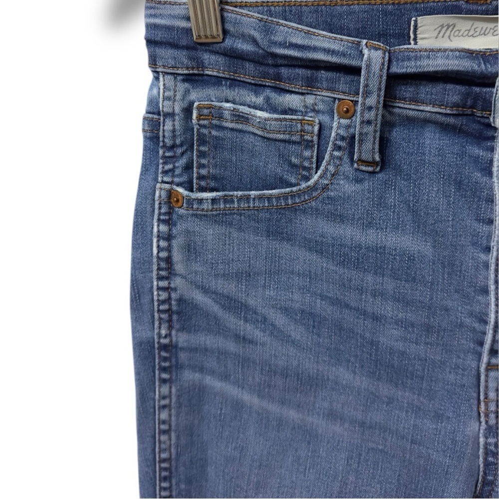 497 Madewell | EUC High-Rise Skinny Button-Fly Distressed Jeans (size 27) - Picture 5 of 16